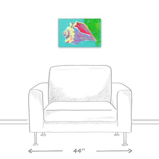 Bright Sea Shell 18" x 12' Canvas Wall Art